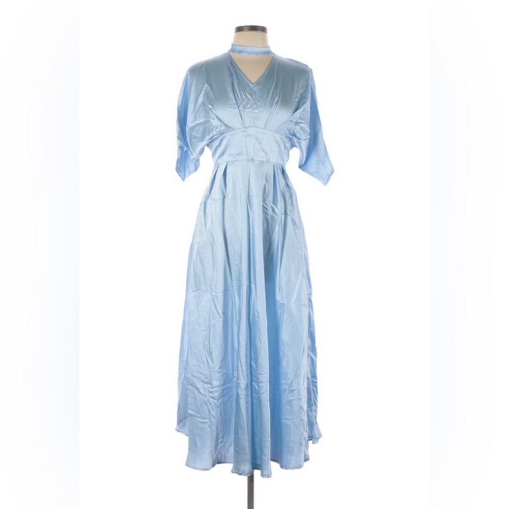 Silk Maison - Blue Dress - 100% Silk